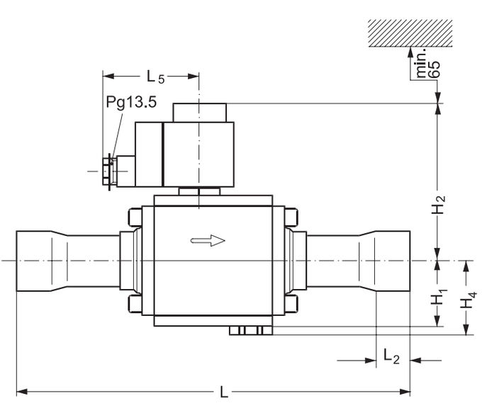 Danfoss Type EVR 32 NC Refrigeration Solenoid Valve 1 3/8'' 1 5/8'' 0
