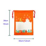 Single Sided Sublimation Christmas Bags Blank Heat Transfer Christmas Burlap