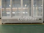 Supermarket Glass Door Upright Display Freezer And Refrigerator With CE