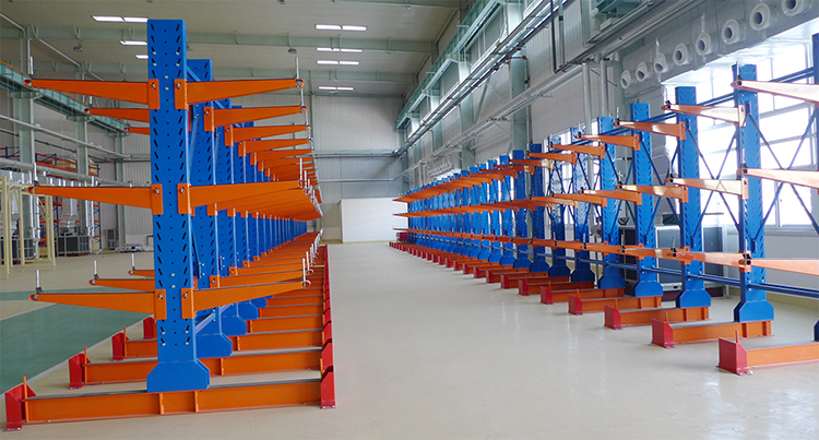 Hot Dip Galvanized Finish Outdoor Storage Cantilever Car Racking Depth 300-2000mm Width 500-2000mm