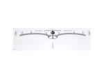 Plastic Transparent Tattoo Eyebrow Ruler Sticker Microblading Design