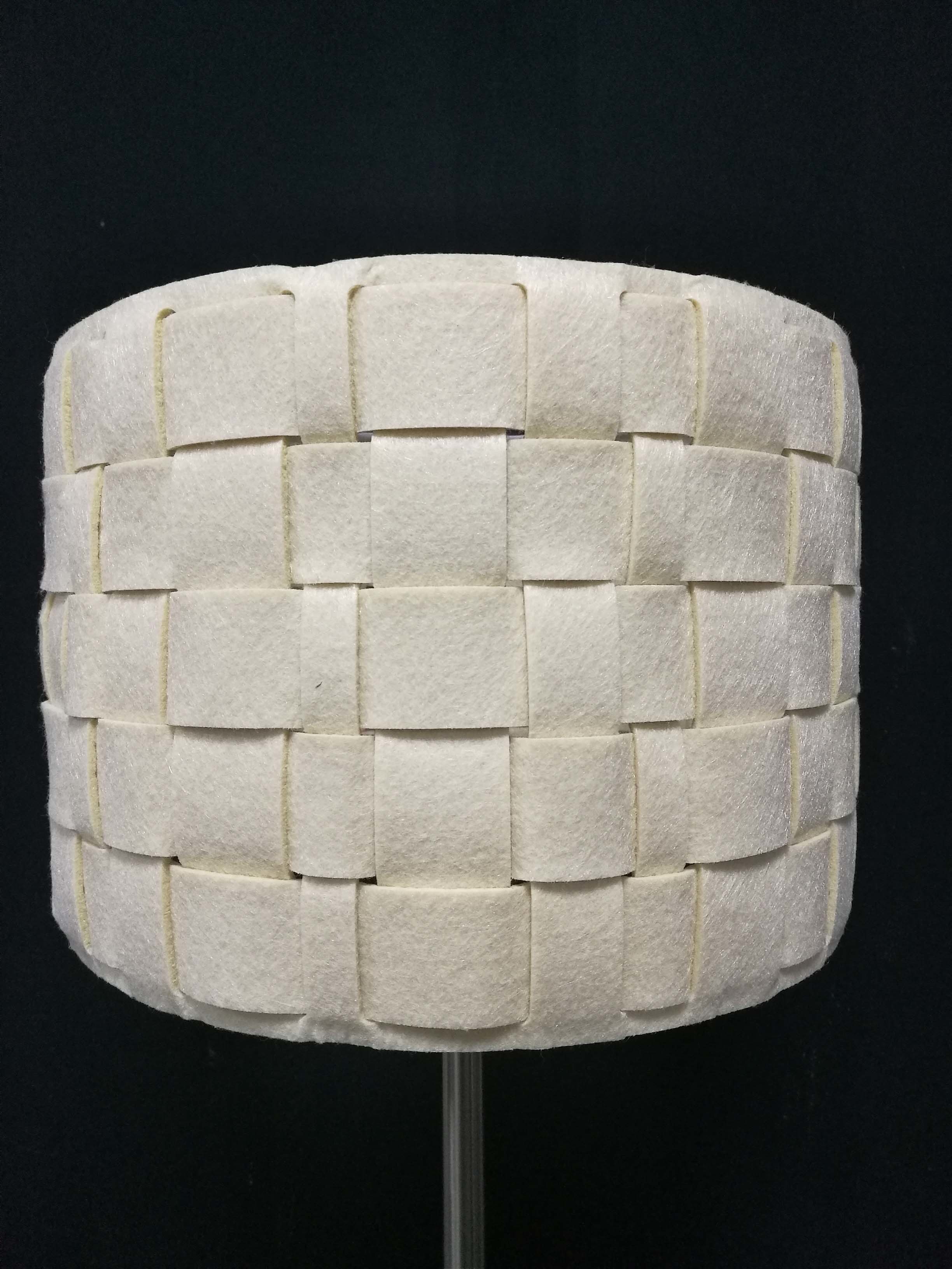 300*200mm Bedside Lamp Shades Felt E27 Light Shade Cream White