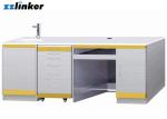 Metal Dental Surgery Cabinets For Dentist Office , Gold Dental Storage Cabinets
