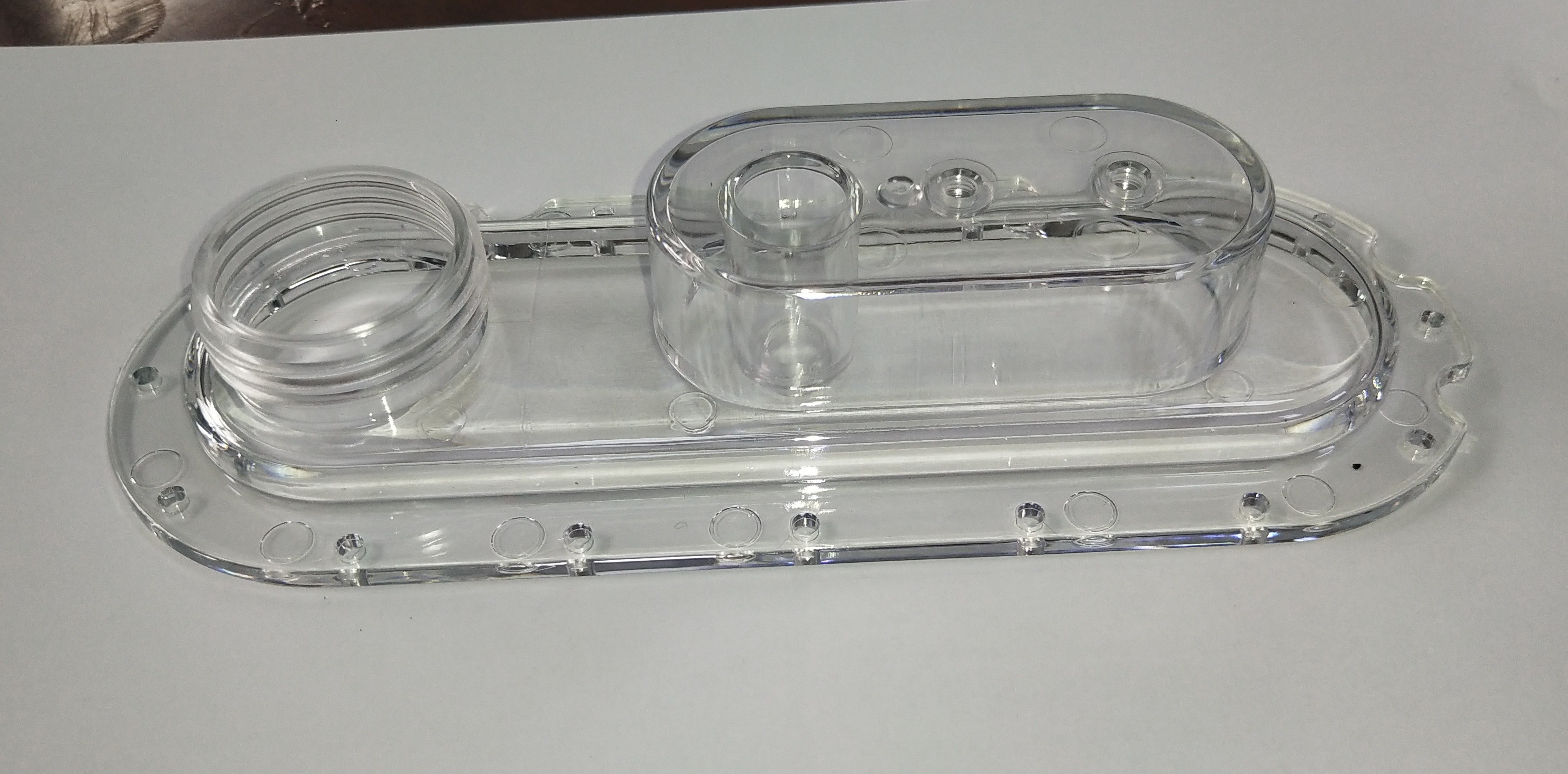 Custom Injection Molding PE/PP Transparent Plastic Base Plastic Parts