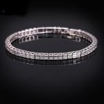 Fashion Bangle AAAA Cz Gold Silver color Wedding Bracelet bangle for women