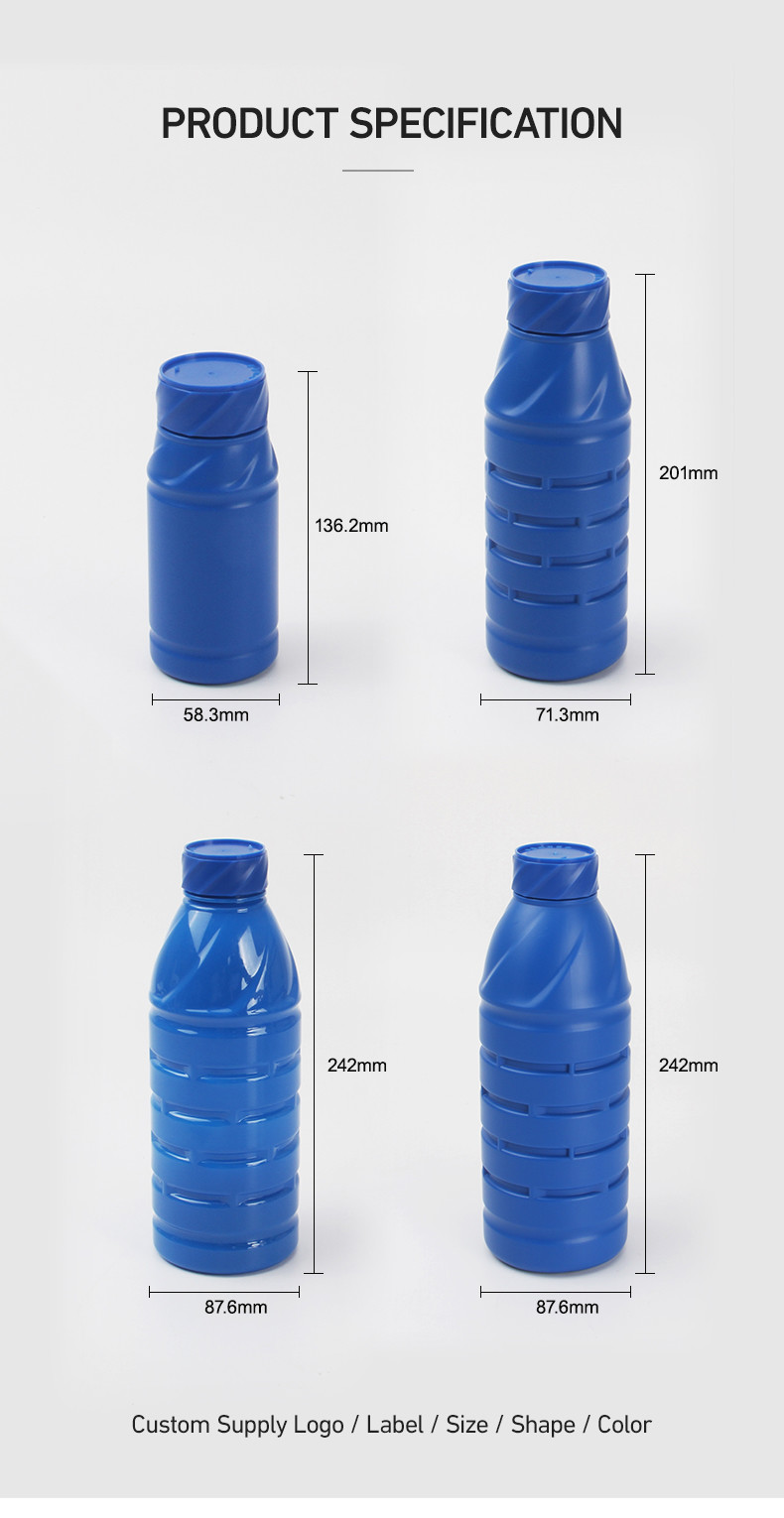 Plastic PE PET Bottle For Pesticide Agricultural Liquid Fertilizer Bottle 500ml 1000ml