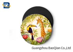 China Wild Animal Art Image Lenticular Coasters 3D Decoative Cup Placemat 0.6MM PET wholesale