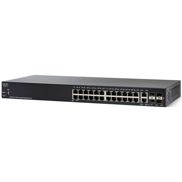 SNMP Function Cisco SG350-28-K9-CN 28-Port Gigabit Managed Switch with 250G Capacity
