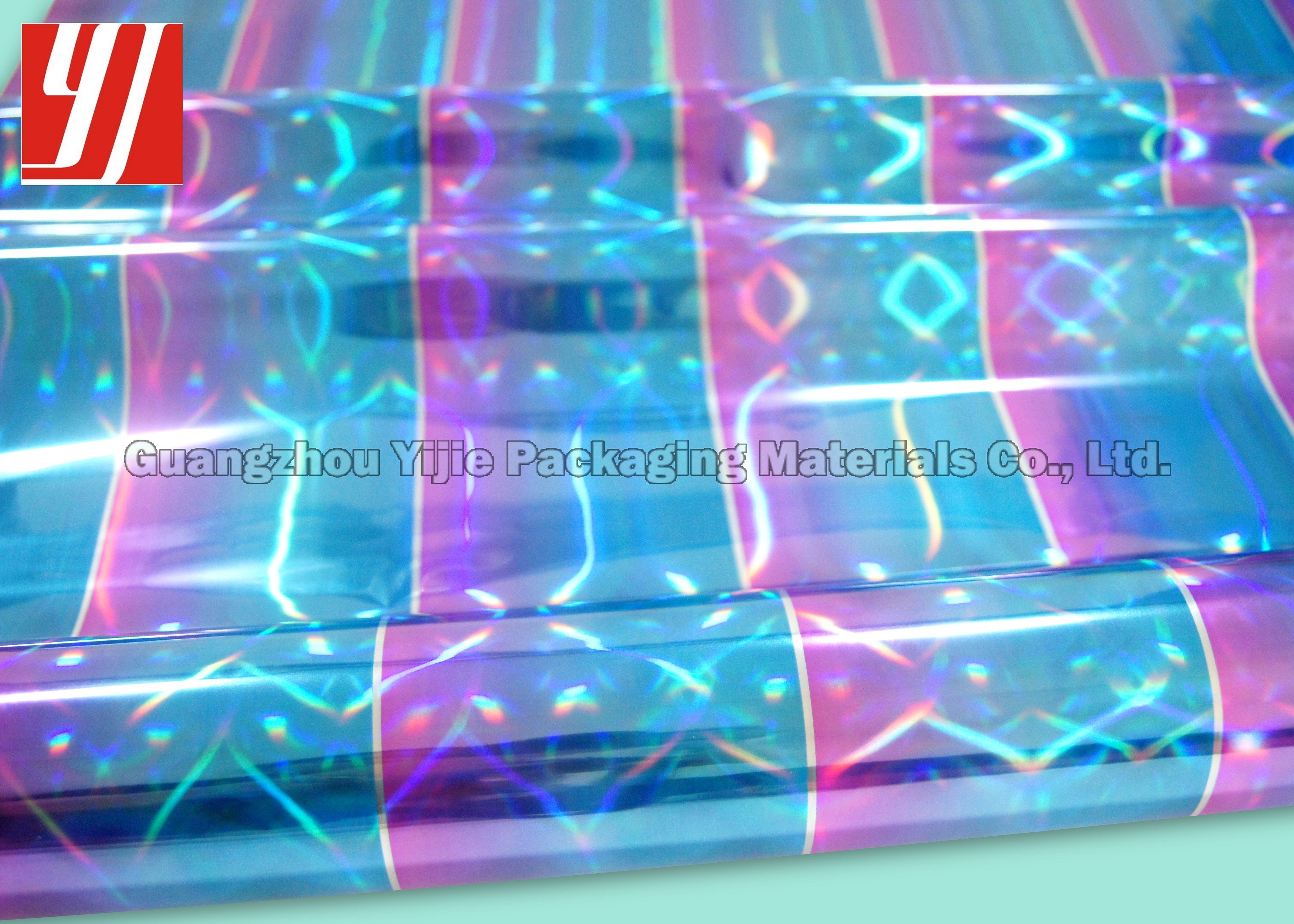 Rainbow Hot Stamping Foil Finishing Lure Straight Beam Light Change Paper