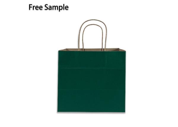 Quality Recycled CMYK Eco Paper Packaging bag 15*8*21cm ISO9001 for sale