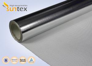 China 0.4mm Insulation Blanket Aluminum Foil Fiberglass Cloth 550C High Thermal Flange Cover wholesale