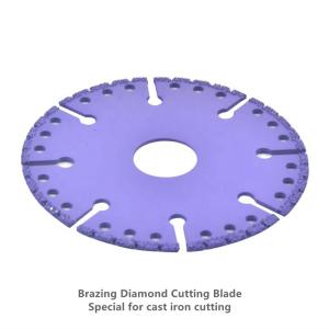 China Brazing Diamond Cut Circular Saw Blade , Purple 400mm Diamond Saw Blade wholesale