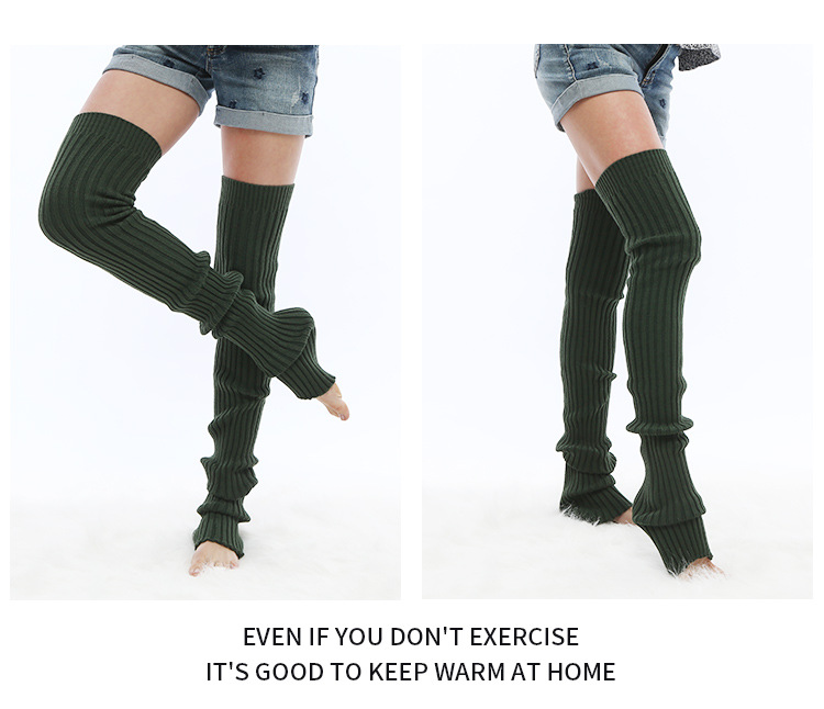 Wholesale Fitness Comfortable Pure Color New Stylish Cotton Leg Warmers