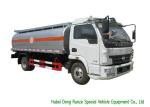 3000L - 6000L Crude Oil Tanker Truck , Mobile Fuel Oil Delivery Truck