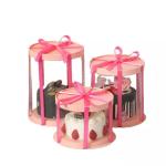 PET PVC Birthday Party Clear Square Tall Transparent Cake Box