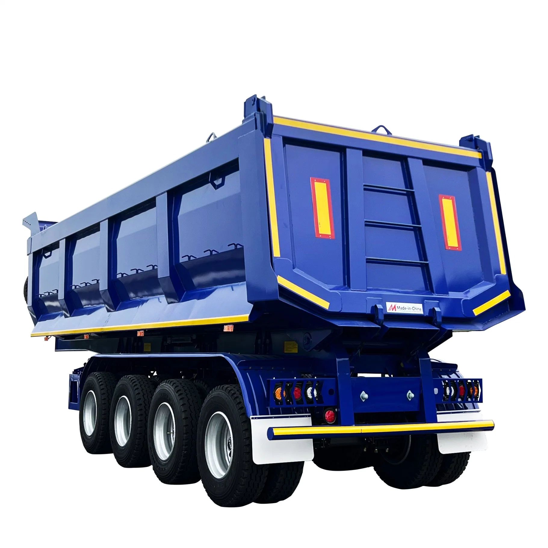 CIMC High Quality 10m 4 Axis U Shaped Self Dump Semi-Trailer with Leaf Spring Suspension for Efficient Transportation