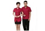 Custom Color Restaurant Staff Uniform , Side Open Bar Staff Uniforms For