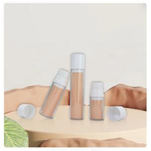 China Body Lotion PETG 50ml Airless Pump Bottles Set Plastic Recyclable Skincare Packaging wholesale
