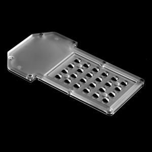 China 24x1 Street Lamp Lens , 2835 LED Lens PC Material For Outdoor wholesale