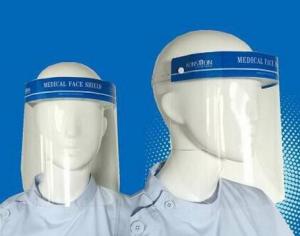 China Transparent Protective Face Shield PPE Antiviral Face Shield PET / PVC Material wholesale
