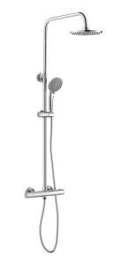 China Bathroom 38 Degree water Thermostatic Shower Column Set Dual Handle wholesale