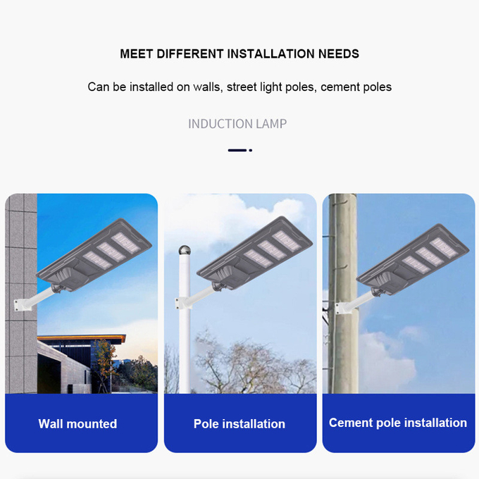 Smart 4000K 200w Solar Street Light Commercial LED Street Light Outdoor Waterproof