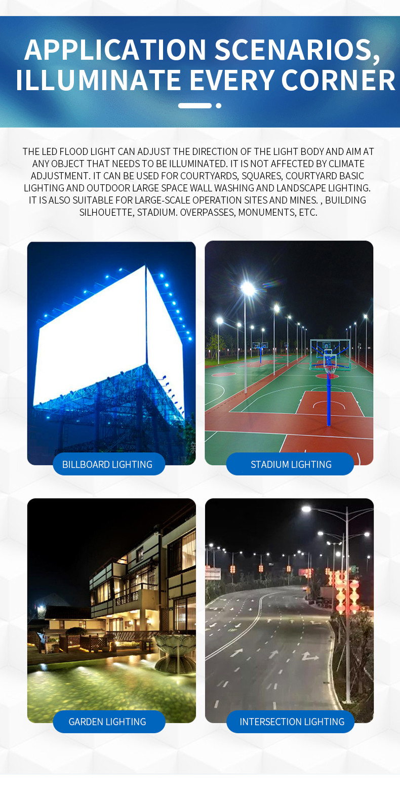 Ultra Bright Yard AC Led Flood Light 200W 2200k Ip66