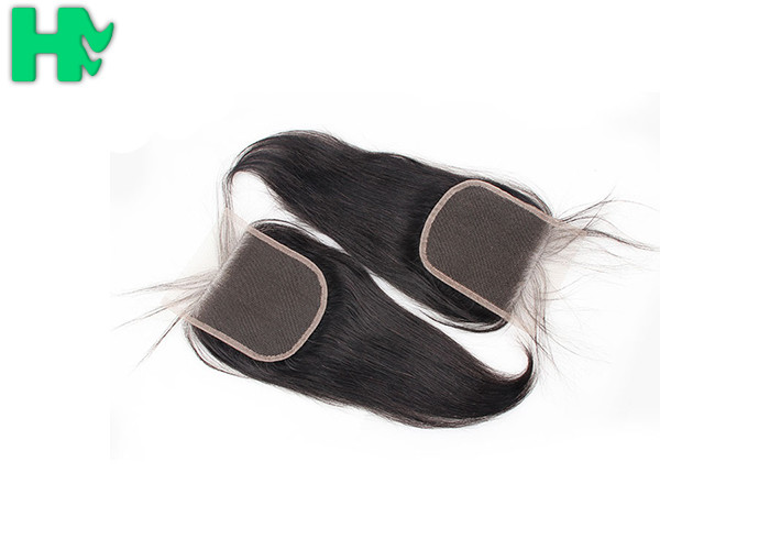 10A Grade 4x4 Free Part Human Hair Closure / Full Lace Wigs With Baby Hair