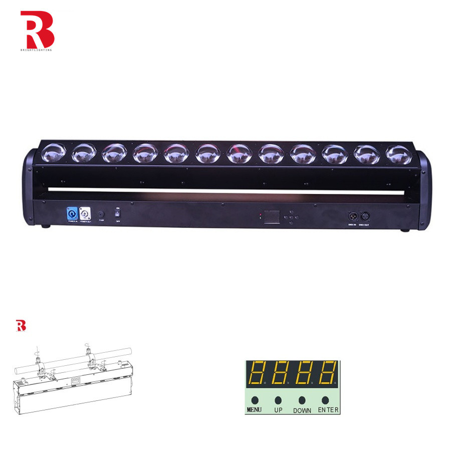 Disco DJ 12x30W LED Moving Head Light Beam Bar Zoom Wash Concert Wedding Tiptop Light