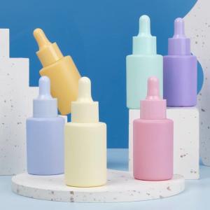 China Dropper Glass Essential Oil Bottle 30ml 50ml Frosted Glass Matt Essence Drip wholesale