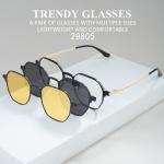 Polarized Night Vision Magnetic Glasses Stylish Set Glasses ZTO 29805