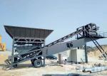 15mm Turning Radius 50m3/H Mobile Concrete Batching Plant