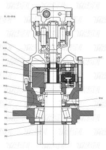 China K1045875 DH80 Excavator Swing Drives Catalog Customizable Colors wholesale