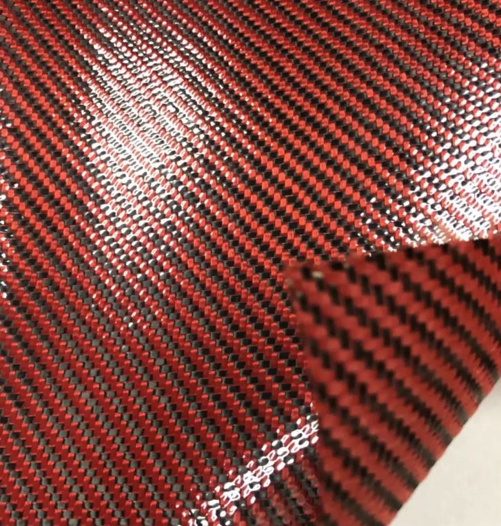 TPU 3K Carbon Fiber Fabric Shoes Belts Wallets Bags Hats Accesories Material