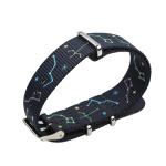 24mm Nylon Strap Watch Bands Fashion Print With buckle
