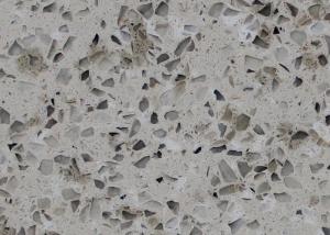 China Non - Porous Artificial Quartz Stone / Smooth Engineered Granite Countertops wholesale