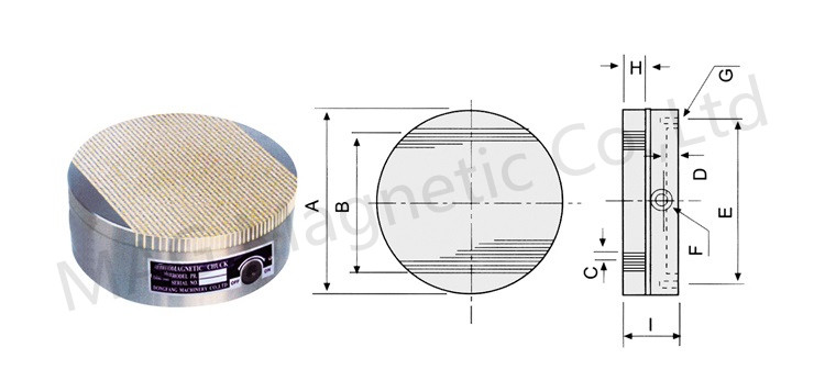 Dense Round Magnetic Chuck