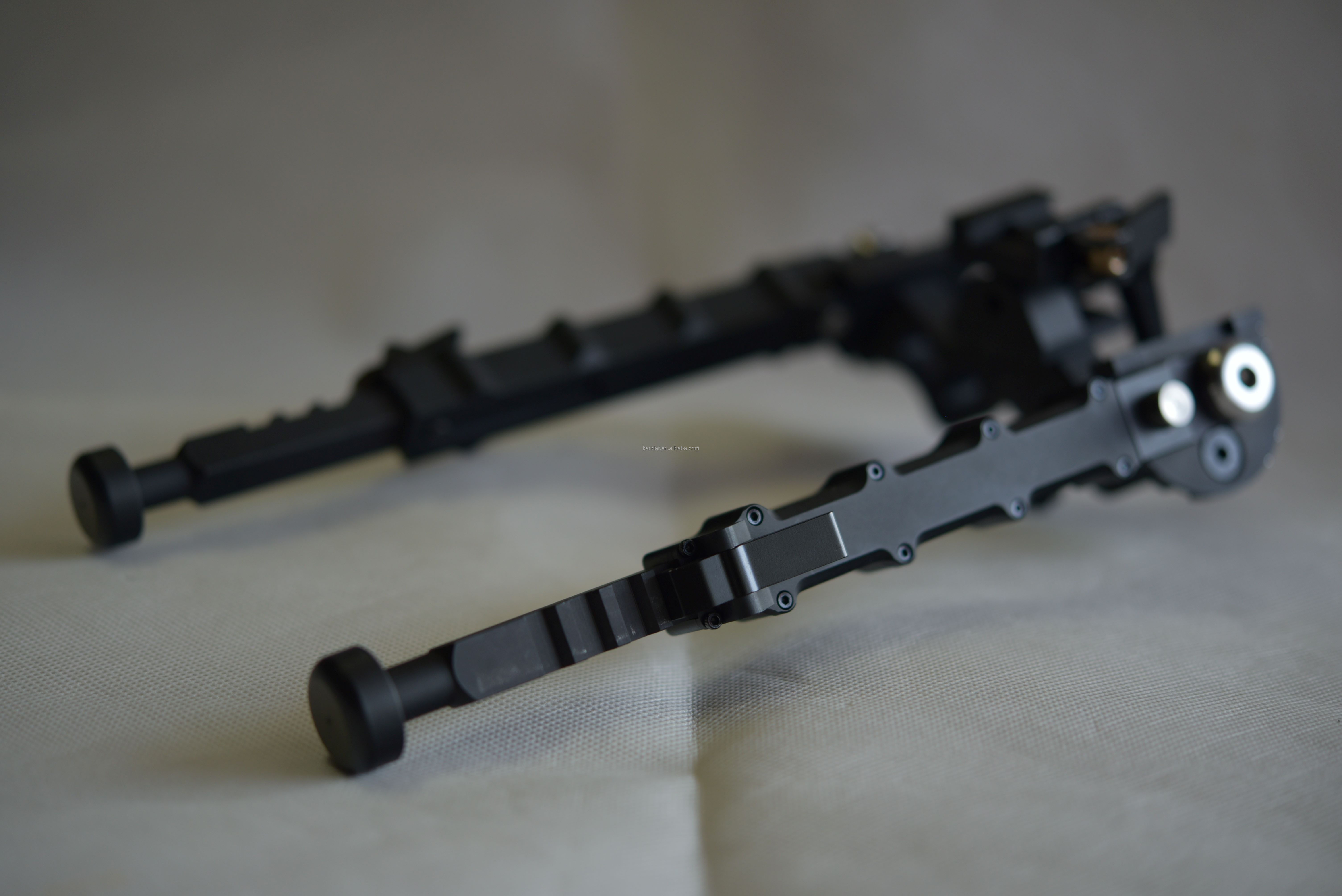 330g Outdoor Tactical Bipod Adjustable 5.5''-8.1'' Height 5 Slots for Versatility