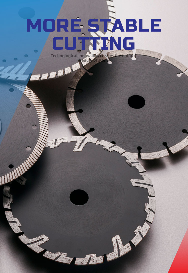 Long-lasting Metal Cutting Diamond Disc D230mm T Type Protection Teeth For Stone