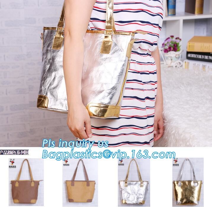 Dupont Tyvek PU coated shopping bag PU coated Tyvek bag PU coated tyvek eco bag,Tote Bag Cotton With Logo Printing Tyvek