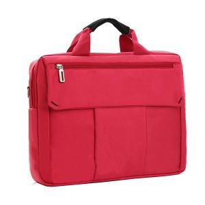 China Polyester Durable Laptop Tote Bags for Women , Red / Grey Business Laptop Bags wholesale