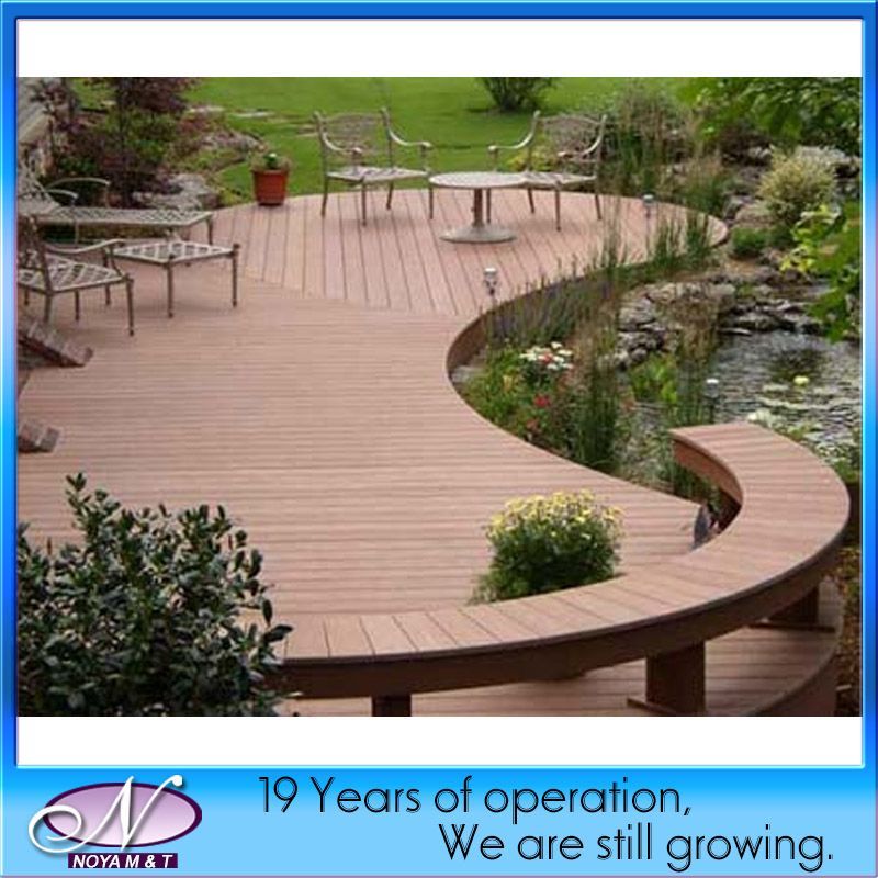 WPC Wood Plastic Composite Decking for Outdoor Garden Decoration