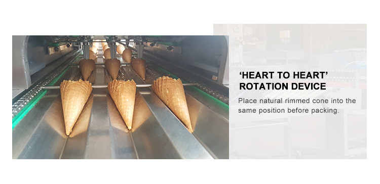 Stainless Steel Multi Function Sugar Cone Baking Machine PLC Control