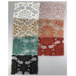 Skin friendly 150cm Red Bridal Lace Fabric Lace Netting Fabric