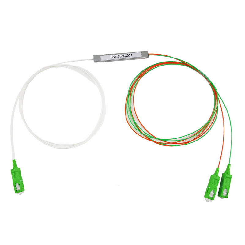 Steel Tube Mini Type G657A 0.9mm 1x32 Plc Splitter Optical Wire Splitter