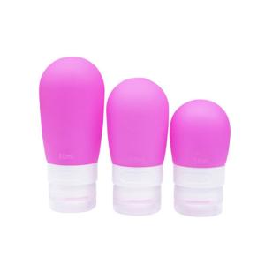 China Screen Printing Reusable 80Ml Small Silicone Travel Bottles wholesale
