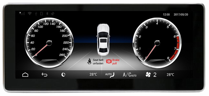 Ouchuangbo 10.25 inch audio gps navi for Benz SLK 2009-2015 android 6.0 OS 8 core 32GB ROM