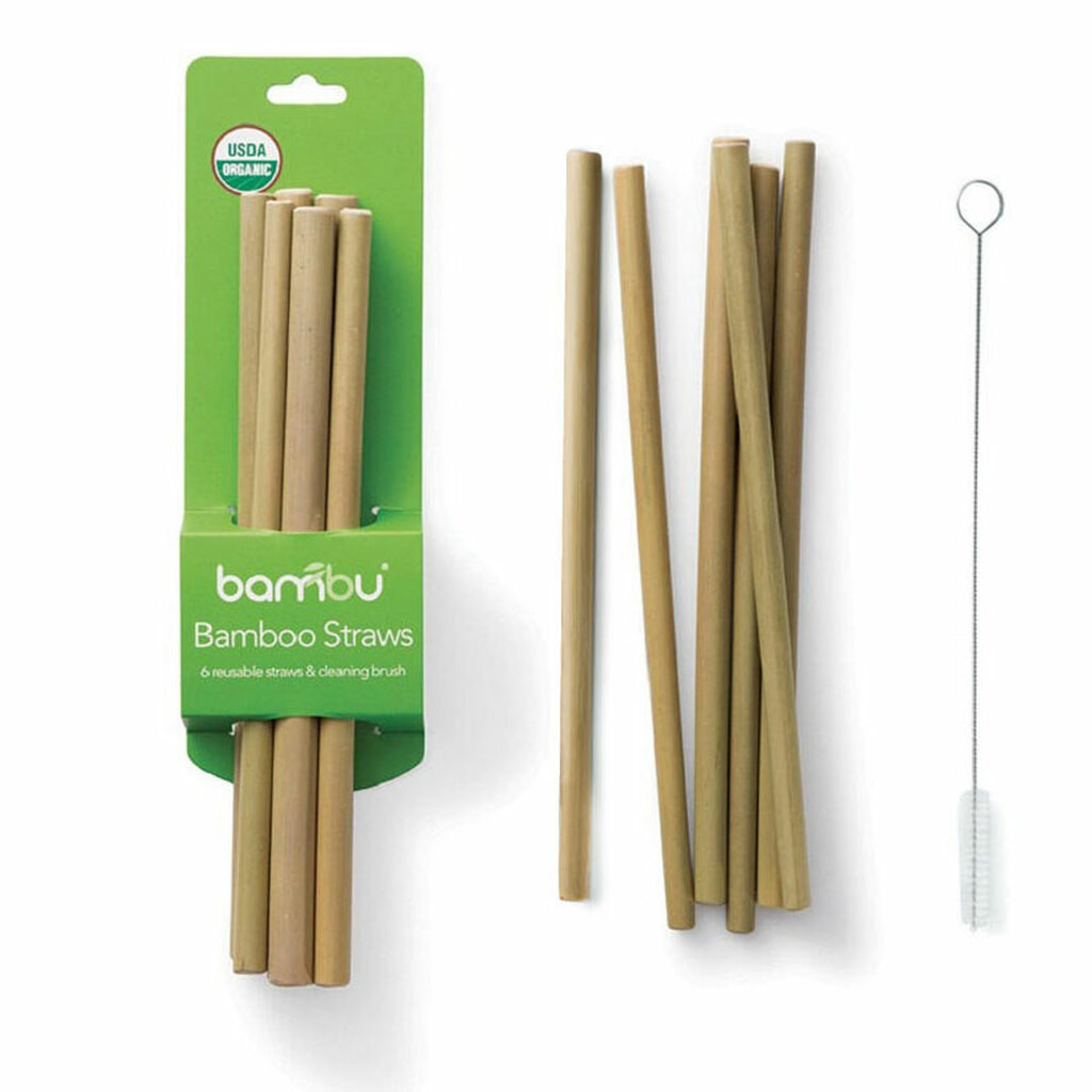 15cm Reusable Bulk Bamboo Drinking Straws Compostable Smoothie Straws For Juices