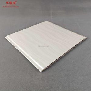China Fastbathroom Plastic PVC Wall Panels Wooden Laminating Groove wholesale