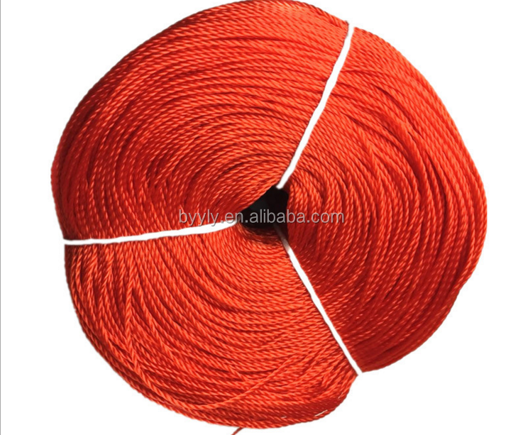 Yellow Polypropylene Rope Packaging Twisted Rope for Heavy-Duty Mooring Solutions